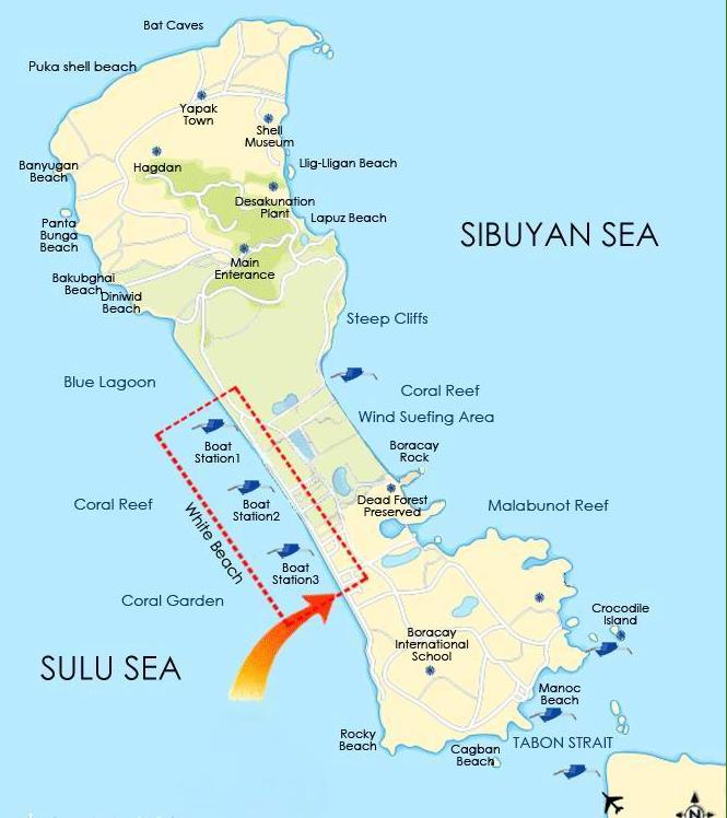 菲律宾长滩岛旅游需要注意的参考和地图旅游攻略
