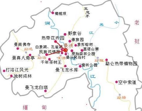 云南旅行傣族风情西双版纳旅游攻略景洪的美景