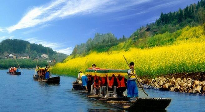 京山天河风景区.