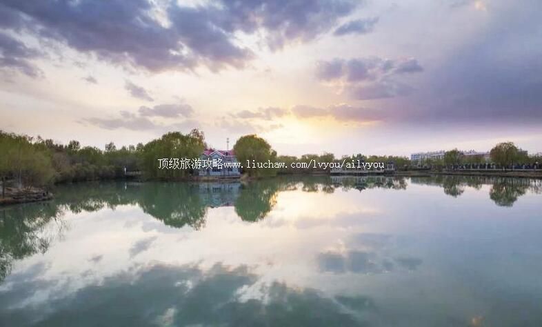 4A甘肃高台月牙湖旅游攻略