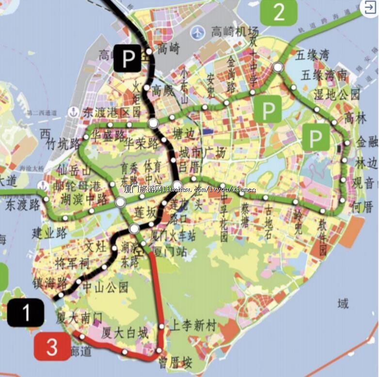 厦门地铁3条线路,3号线延长线情况