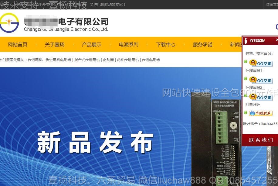 电子-电子公司网站模板0507moban