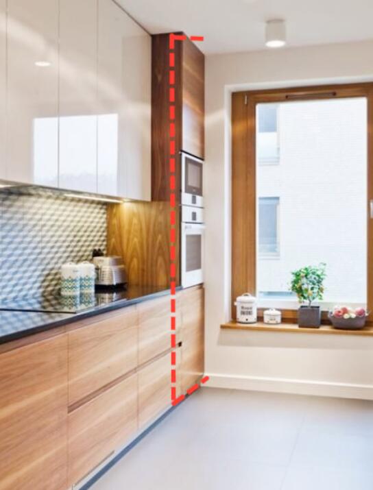 厨房装修一定把这柜安排上 内嵌电器之余收纳还多