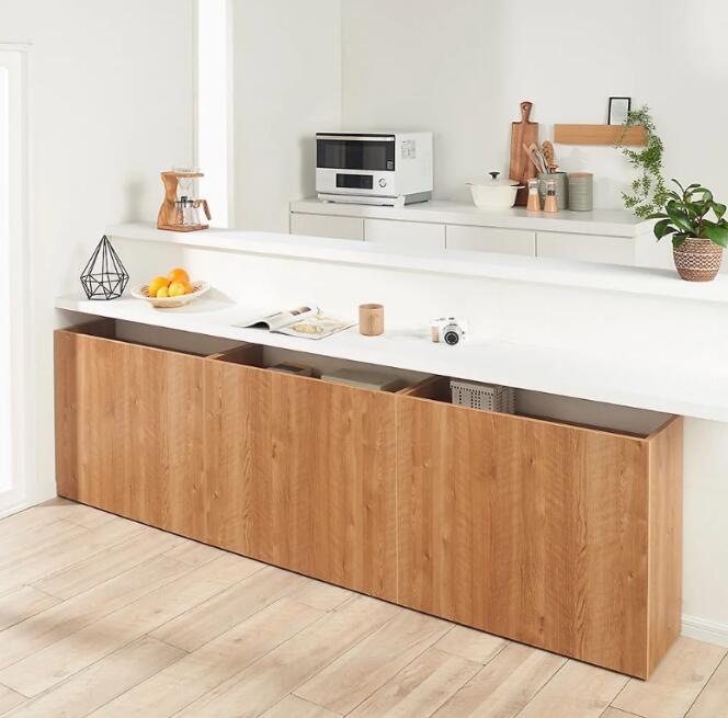 岛台厨房收纳设计 外侧增加柜子灵活又实用