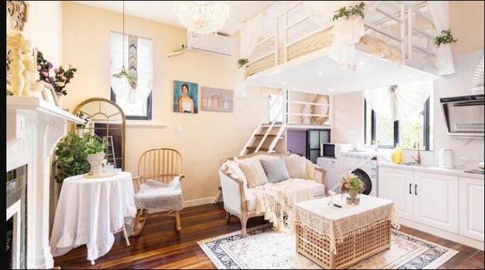 20平二手房装修改造设计 打造出浪漫法式的公主房