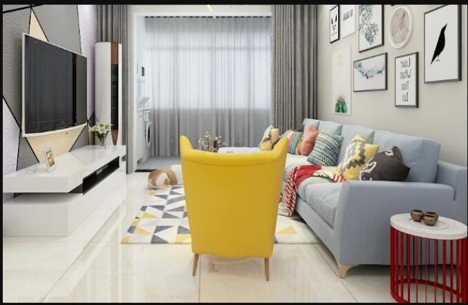 客厅瓷砖什么颜色好看?选对颜色很关键,黄色成为