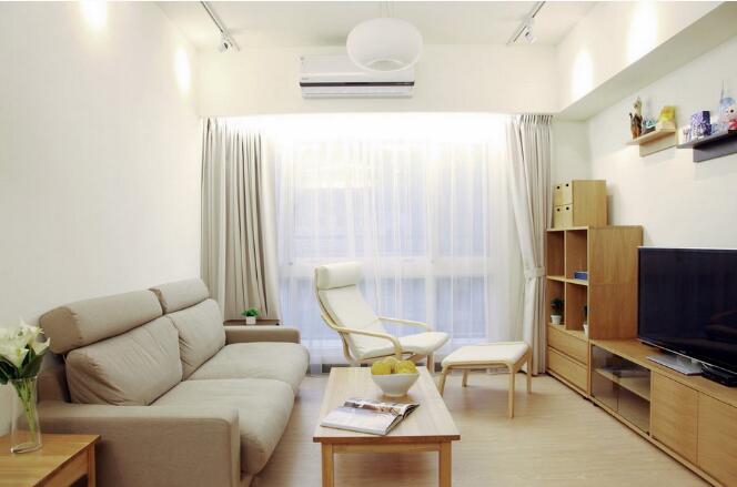 北欧原木风75平小户型 清新温馨太治愈了!.