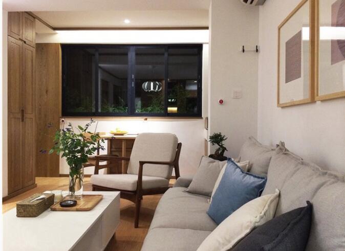 85平两室一厅装修原木风 清新有氧好舒适!