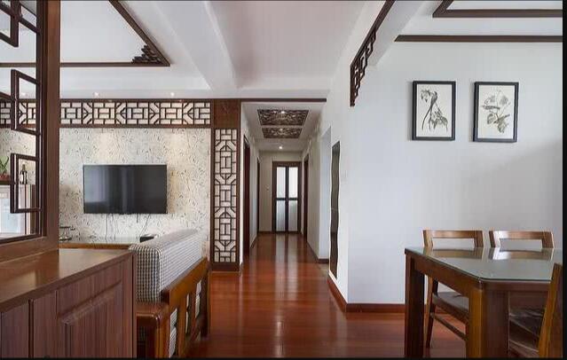 新中式风格婚房不老气 硬装效果超时尚