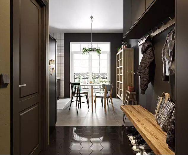 55平米单身公寓室内设计 混搭工业风也能这么有格调