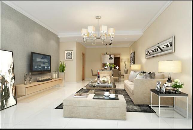 三室两厅装修效果图 灰的气派&MUJI日式的纯粹