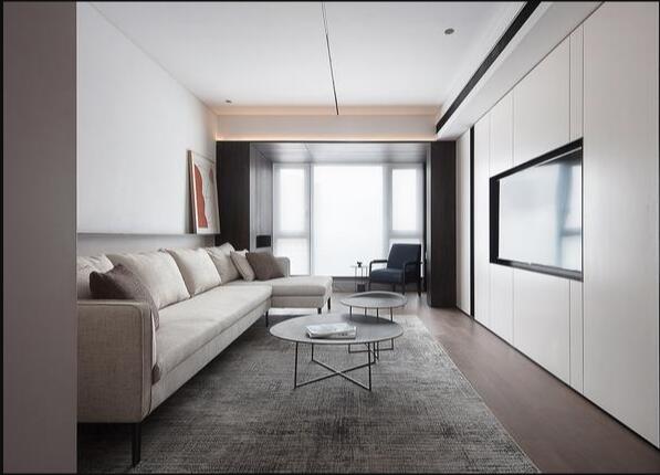 现代简约三房两厅 全屋白色柜子设计 简洁大气