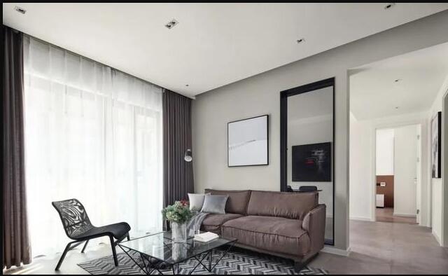 高格调的98㎡现代简约家 花35万打造得很有层次感